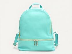 MONARCHY Hátizsák: kék, türkizkék bőr, 2 rekeszes (magyar termék) (1164005)
