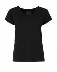 OCHNIK Fekete női póló, Ochnik, pamut, elasztán, kerek nyakkivágás, Size M (TSHDT-0111-11)