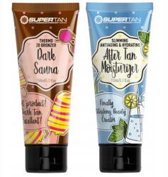 Soleo Supertan Dark Szauna bronzer, 150ml, thermo, ajándék After Tan, 150ml