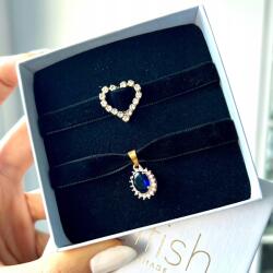  Divatos Ajándék Lányok Valentin-nap Chokerek Nyakláncok Bársony Aranyozott