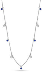 Heratis Forever Alaina gyémánt nyaklánc lab-grown zafírokkal, fehérarany, 14K IZLG1547
