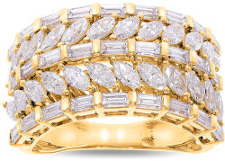 Heratis Forever Luxus gyémántgyűrű lab-grown gyémántokkal Crown, sárga arany, 14K IZLG1557