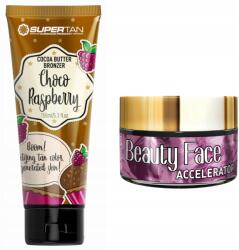 SuperTan Choco Raspberry + Beauty Face, kakaóbarna, 150ml, málnás csokoládé illat