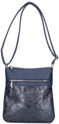 Karen 9504 kék virág rostbőr táska