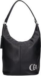 CHIARA L 354 fekete ezüst cipp rostbőr táska