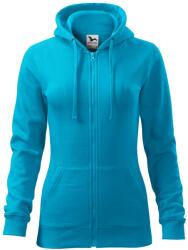 MALFINI Hanorac damă Trendy Zipper - Turcoaz | 2XL (4114417)