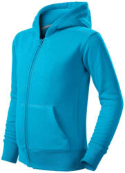 MALFINI 412 Malfini Trendy Zipper gyerek felső türkiz - 158 cm/12 éves (4124407)