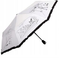 F. P. Parasol Női Esernyő, DP362, fehér, 3-szor összecsukható (DP362)