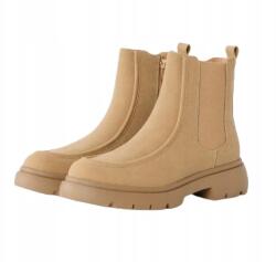 Anna Field Bézs Chunky Bokacsizma Öko Bőrből 39 T7E (an611n0uz)