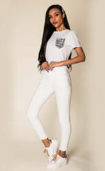 Nina Carter Blugi Dama Slim Nina Carter Albi P109-2 M8 (P109-2WHITE-38)