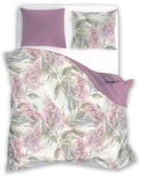 Faro szatén ágyneműhuzat, 160×200cm, 100% pamut, zöld virágok (PER-120)