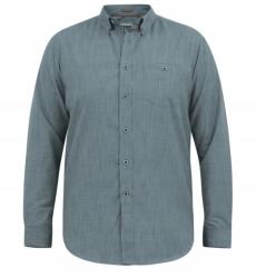 Duke Nagy méretű férfi hosszú ujjú ing, 5XL, 56% pamut, szürke (111603)