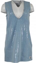 Calvin Klein Ruha, Size S, farmer, V-nyakú, ujjatlan, flitteres