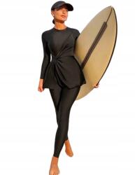 Shein Fekete Kétrészes Fürdőruha, Hosszú Ujjú, Size XL