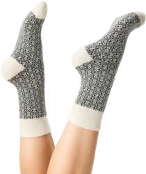 Vlnka Merinó birkagyapjú zokni "jacquard" - fekete zokniméret 47-48