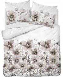 Detexpol Szatén ágyneműhuzat, Size 220×200cm, fehér, bézs, virágos, 100% pamut (4923B 220)