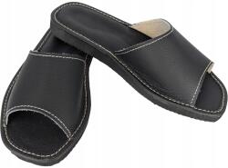 Baffiks Fekete bőr papucs, természetes bőr, Size 38 (D17-czarne)