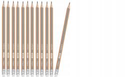 Maped Háromszögletű ceruza Maped Natur Fsc Black Peps Hb , 12 db radírral (43521)