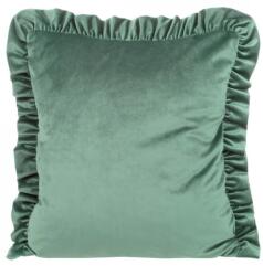 Takoy Bársony díszpárnahuzat fodrokkal díszítve