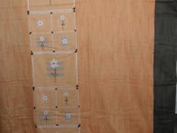 Karo Szatén Ágyneműhuzat, 200×220cm, Paris Narancs, lepedő (130150)