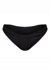 Prettylittlething Bikinialsó, fekete, texturált, Size 38