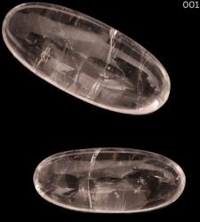  Shiva Lingam Cuart Alb - 71-121 x 40-54 mm - Simbol Sacru al Energiei Creatoare - ( XXL ) - 1 Buc