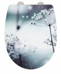 WENKO Polár WC-ülőke, csendes záródás, thermoplast, növényi mintás (23929100)