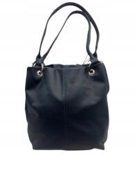 VERSO Női Kézitáska, bőr, sötétkék, 30×26×14cm, belső zsebek (2261-A0PSA)
