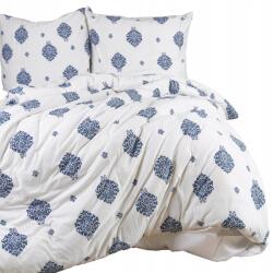 Darymex Jersey ágyneműhuzat, 180×200cm, fehér, sötétkék, 100% pamut (POJER/180X200/2203)