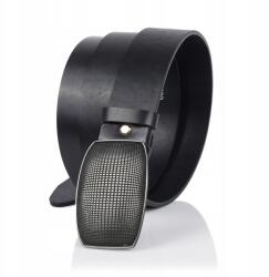  Sellecti Férfi Bőr Öv, 105cm, fekete, természetes bőr (T-3)