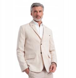 Ombre Regular Férfi Blézer, lenvászon, Size L, krémszínű