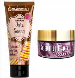 SuperTan Dark Szauna + Beauty Face, bronzosító, tingle hatás, 150ml + 15ml