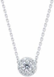 White & Black Halo briliáns gyémánt nyakék (AU14229)