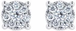White & Black Hortensia gyémánt fülbevaló - 0, 3 karát (AU14205)