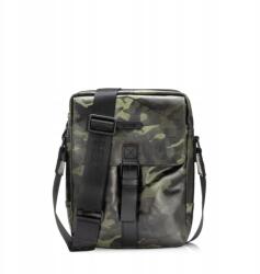 OCHNIK Férfi Táska, valódi bőr, khaki, moro minta, 27, 5cm magas (TORMS-0281)