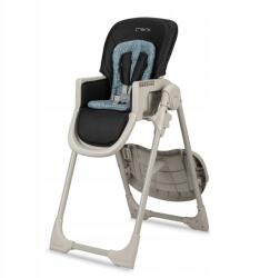 MoMi Gojo szürke etetőszék, fekete és olajkék ülésbetéttel (KRKA00029)