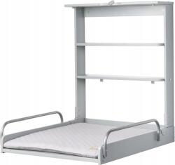 Roba Falra szerelhető pelenkázó, szürke, pelenkázó alátéttel, polcokkal