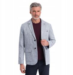 Ombre Regular férfi blézer, lenvászon, világoskék, Size L