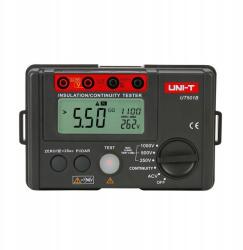 UNI-T UT501B Szigetelési ellenállás mérő, 5 GOhm, AC 600V, 250/500/1000V (MIE0306)