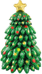 PartyPal Karácsonyi fólia lufi, talpas, levegővel tölthető, Karácsonyfa (LUFI203880)