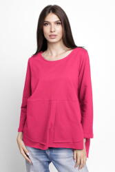 Pierino Bluza evazata cu nasturi pe spate din tricot de bumbac, fucsia Talie unica