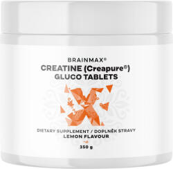 BrainMax Creatine Creapure® Gluco tablete, Lemon, Creatină monohidrat tablete, Lămâie, 350 g, 115 tablete