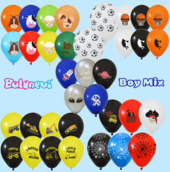 Balonevi lufi, 12" 30cm, 50db/cs, Boy Mix (LUFI957027)