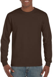 Gildan Hosszú ujjú klasszikus szabású póló, Gildan GI2400, Dark Chocolate-M (gi2400dc-m)