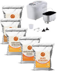  Kenyérsütés öröme kis kezdő csomag 5 választható keverékkel (szénhidrátcsökkentett kivételével! )