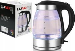 TOYA elektromos vízforraló, 1, 8L, üveg, LED, 2200W, kivehető szűrő (68172)