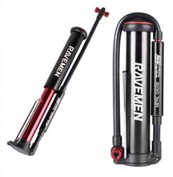 Ravemen MP02 Kerékpár pumpa, 220PSI, T-vég, nyomásmérő (MP02N)