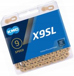 KMC Kerékpár lánc KMC X9 Ti-N Gold, 114 láncszem, 9 sebességes (BX09TI114)