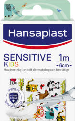 Hansaplast Sensitive Kids Gyermek Sebtapasz (48782) ( Kiszerelés: 1mx6cm )