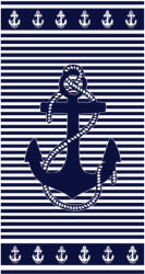  Matrózmintás strandtörölköző 2